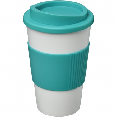 Logo trade liikelahjat mainoslahjat kuva: Americano® 350 ml eristetty muki oterenkaalla