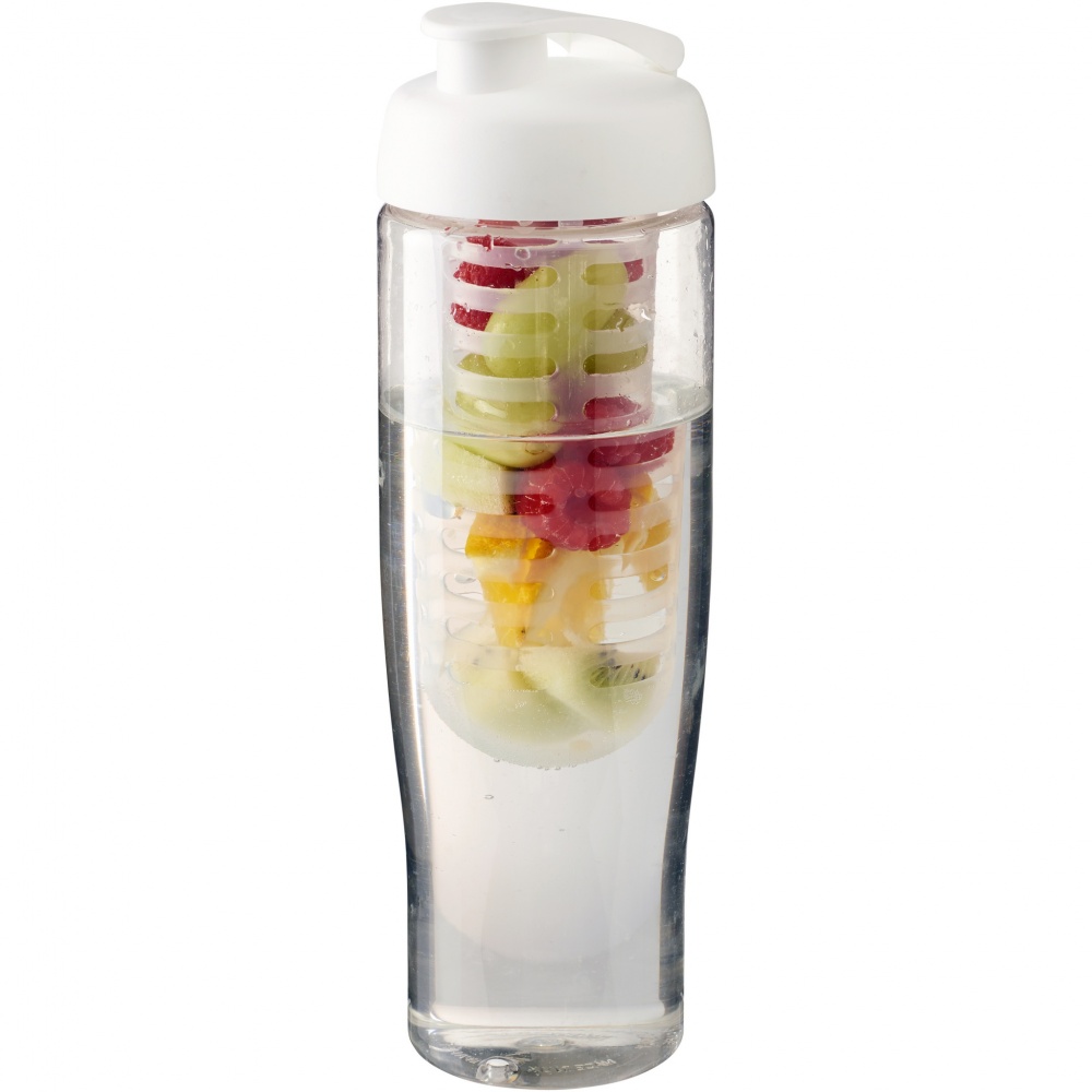 Logotrade liikelahja tuotekuva: H2O Active® Tempo 700 ml flip kansi urheilujuomapullo & uuttaja