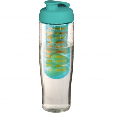 Logotrade liikelahja tuotekuva: H2O Active® Tempo 700 ml flip kansi urheilujuomapullo & uuttaja