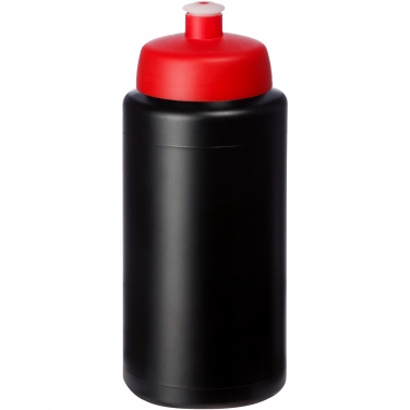 Logo trade liikelahja mainoslahja tuotekuva: Baseline® Plus Grip 500 ml -urheilujuomapullo läppäkannella