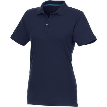 Logo trade mainoslahjat tuotekuva: Beryl short sleeve women's organic recycled polo
