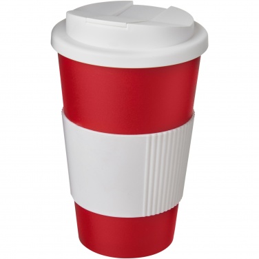 Logo trade mainostuote kuva: Americano® 350 ml muki, läikyttämätön kansi, grippi