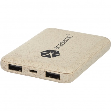 Logotrade liikelahjat mainoslahjat tuotekuva: Asama-varavirtalähde, 5 000 mAh, vehnänolkea