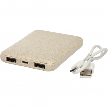 Logotrade mainoslahjat kuva: Asama-varavirtalähde, 5 000 mAh, vehnänolkea