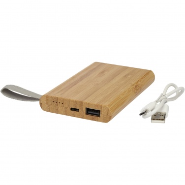 Logotrade liikelahjat kuva: Tulda-varavirtalähde, 5 000 mAh, bambua