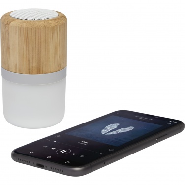 Logotrade mainoslahja ja liikelahja kuva: Aurea Bluetooth® -kaiutin valolla, bambua 