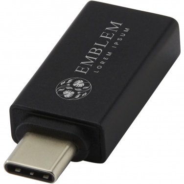 Logotrade mainostuotet kuva: ADAPT alumiininen USB-C-USB-A 3.0 -sovitin