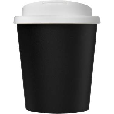 Logotrade mainoslahjat ja liikelahjat tuotekuva: Americano® Espresso Eco 250 ml kahvimuki kierrätetystä materiaalista. Läikkymätön kansi.
