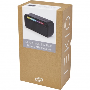 Logo trade mainoslahjat ja liikelahjat kuva: Music Level 5 W:n Bluetooth®-kaiutin RGB tunnelmavalolla
