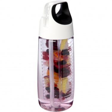 Logo trade liikelahja kuva: HydroFruit 700 ml:n urheiluvesipullo kierrätetystä muovista läppäkannella ja uuttajalla