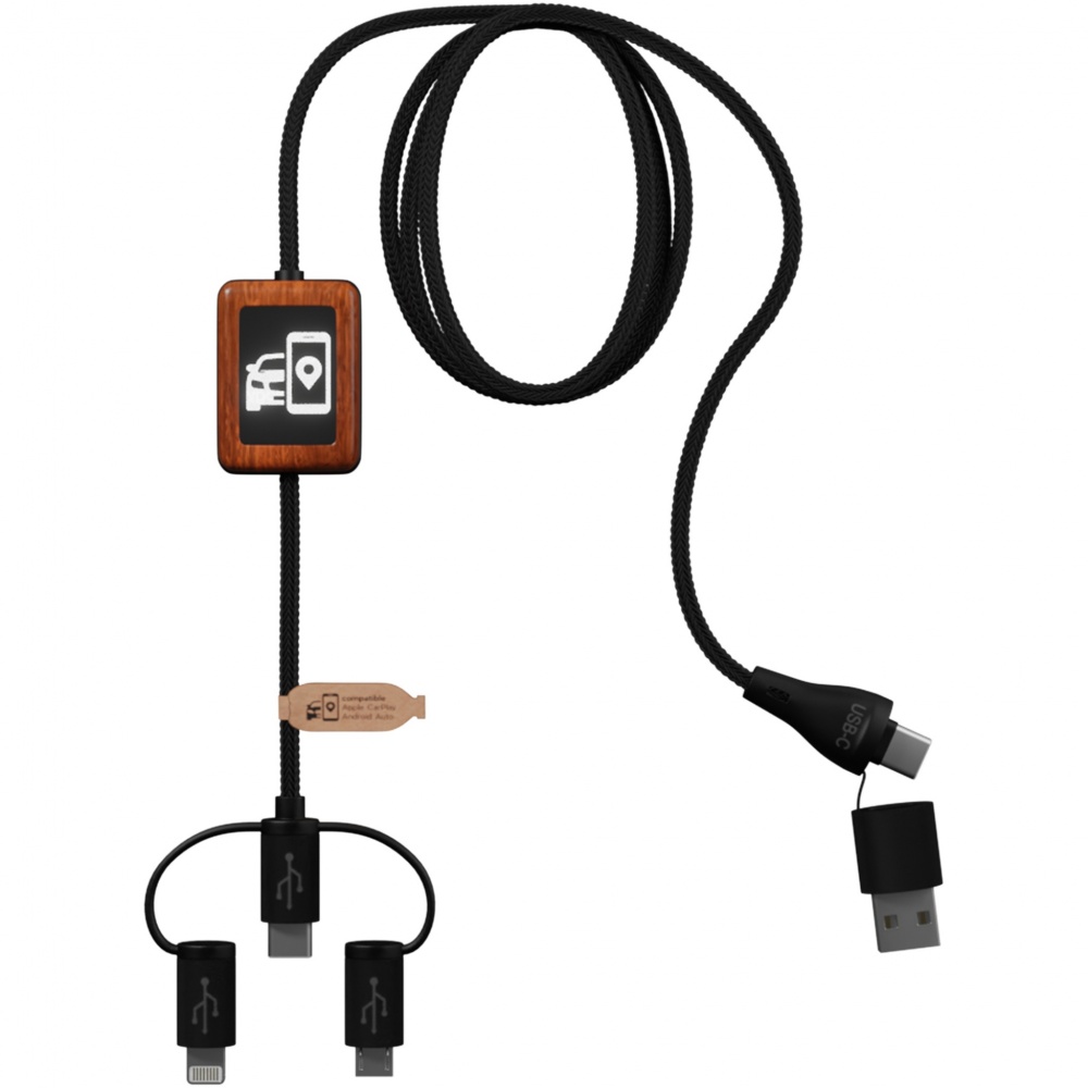 Logotrade liikelahjat kuva: SCX.design C46 5-in-1 CarPlay-kaapeli