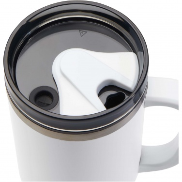 Logo trade mainoslahja ja liikelahja tuotekuva: Melbourne 1 200 ml:n RCS-sertifioitu kierrätetty teräs, eristetty  muki pillillä