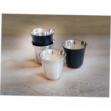 Logo trade liikelahja kuva: Duo 80 ml:n RCS-sertifioidusta ruostumattomasta teräksestä valmistettu espressomukisarja 