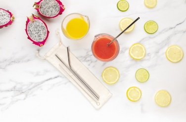 Logo trade mainoslahjat tuotekuva: Uudelleenkäytettävä 3-osainen pillisetti