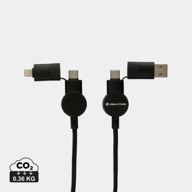 Logotrade liikelahjat kuva: Oakland RCS 1.2m 6-in-1 nopean latauksen 45W kaapeli