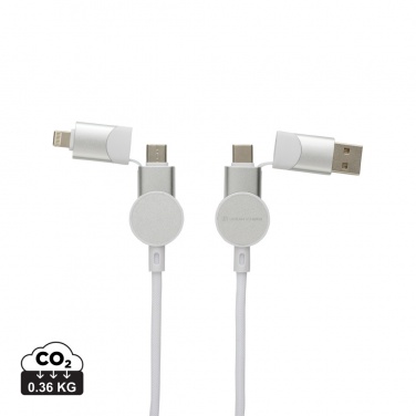 Logotrade mainoslahja tuotekuva: Oakland RCS 1.2m 6-in-1 nopean latauksen 45W kaapeli
