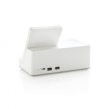 Logotrade mainoslahjat kuva: Langaton 5W Ontario-laturi kaiuttimella