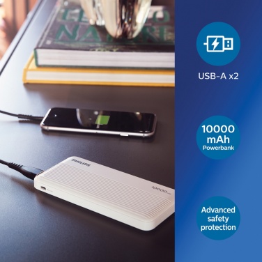 Logo trade liikelahjat tuotekuva: Philips 10000mAh ohut varavirtalähde