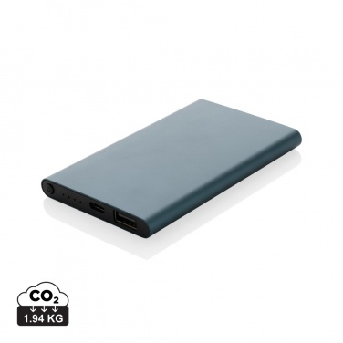 Logo trade liikelahjat mainoslahjat kuva: 4000mAh virtapankki USB-C:llä RCS muovista/alumiinista