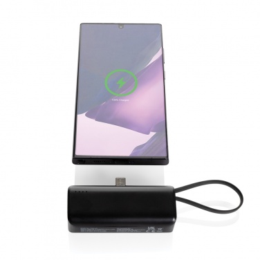 Logotrade liikelahja mainoslahja kuva: Powerlink RCS 3000mAh virtapankki USB-C:llä muovista