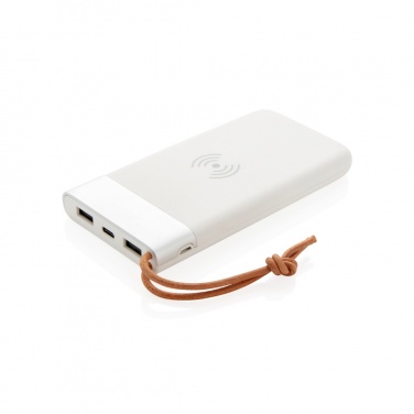 Logotrade mainoslahja ja liikelahja kuva: Aria 8000 mAh 5 W:n langaton varavirtalähde