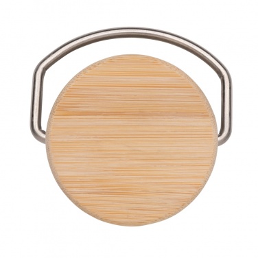 Logotrade mainostuotet kuva: Pullo ruostumattomasta teräksestä bambukannella