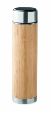 Logo trade liikelahjat tuotekuva: Bambu termospullo 480 ml PANAY