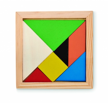 Logo trade mainoslahjat tuotekuva: Tangram-palapeli puusta