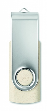Logotrade mainoslahjat ja liikelahjat tuotekuva: Vehnäolki PP 50/50 USB 16GB