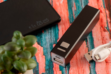 Logotrade mainostuote tuotekuva: Metallinen virtapankki PORT HOPE 2200mAh