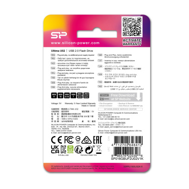 Logotrade liikelahja tuotekuva: Pendrive Silicon Power Ultima U02 2.0