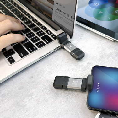 Logo trade mainoslahjat ja liikelahjat kuva: Pendrive Silicon Power Mobile - C51 3.2, 64 Gt