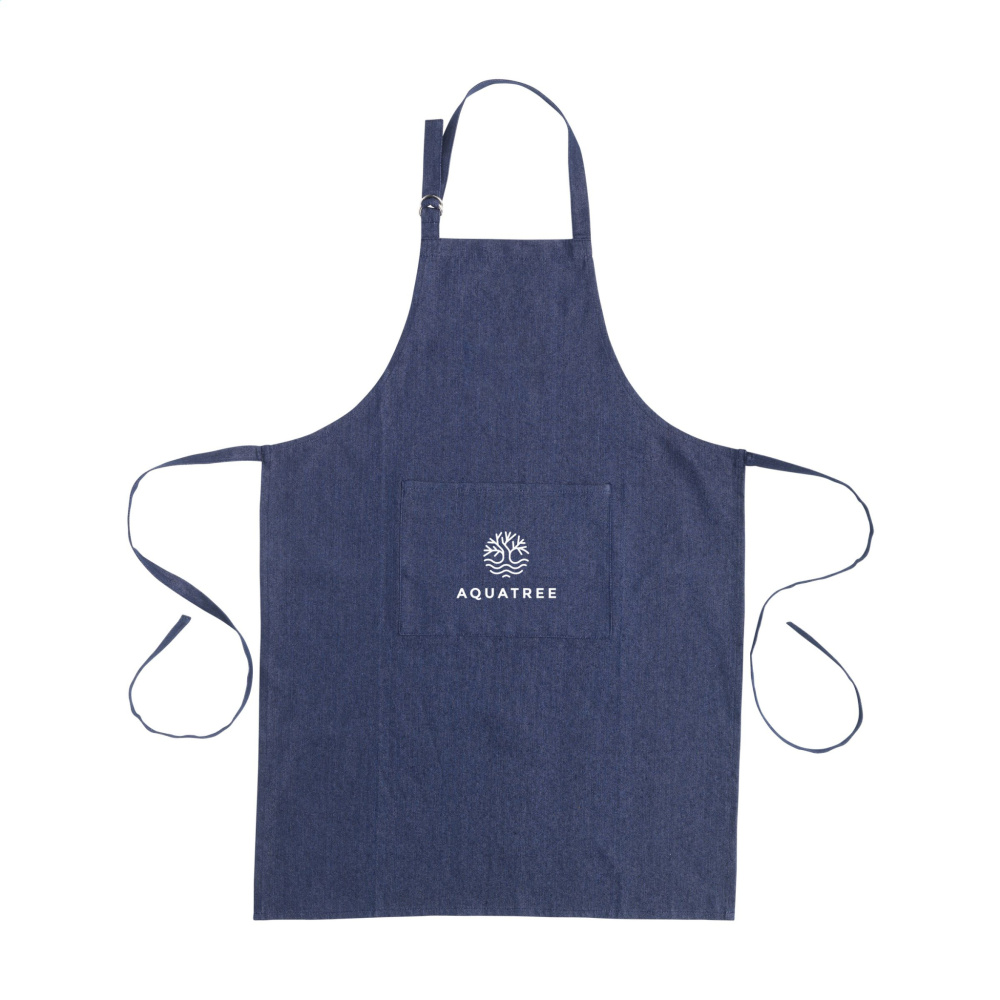 Logotrade liikelahja tuotekuva: Esiliina GRS Kierrätetty Denim (220 g/m²)