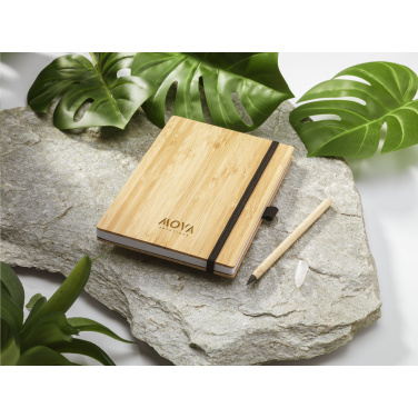 Logo trade liikelahjat tuotekuva: BambooPlus Paper Notebook A5 - Inkless Pen