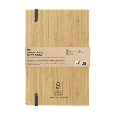 Logo trade mainoslahjat ja liikelahjat kuva: Bamboo Journal Naked Spine Paper Notebook A5