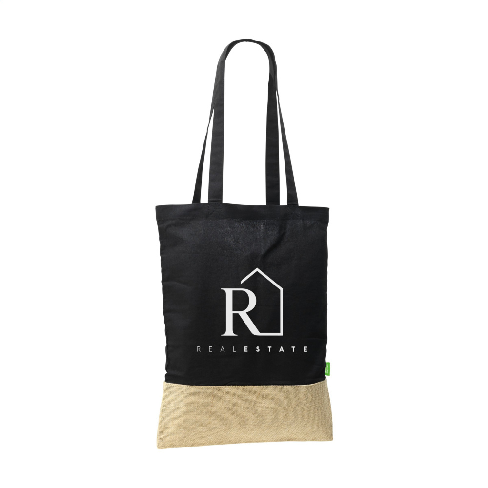 Logotrade mainoslahja tuotekuva: Combi Organic Shopper (160 g/m²) pussi