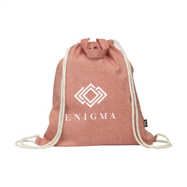Logo trade mainoslahja ja liikelahja tuotekuva: GRS Recycled Cotton PromoBag Plus (180 g/m²) reppu
