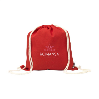 Logotrade liikelahja tuotekuva: PromoColour GRS kierrätyspuuvillareppu (150 g/m²)