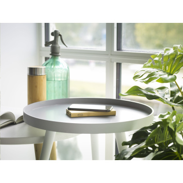 Logotrade liikelahja mainoslahja kuva: Bamboo 8000 Wireless Powerbank langaton laturi