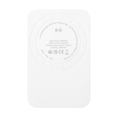 Logotrade mainostuote tuotekuva: Force Magnetic RCS kierrätetty langaton Powerbank 5000