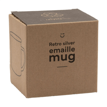 Logo trade liikelahja kuva: Retro hopea emalimuki 350 ml