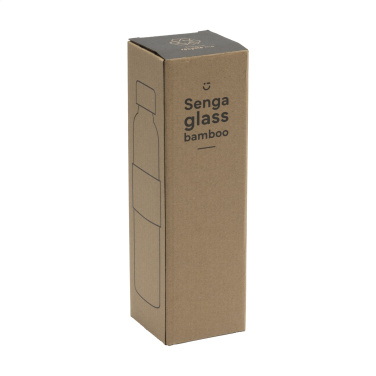 Logo trade liikelahjat mainoslahjat kuva: Senga Glass Bamboo 500 ml juomapullo