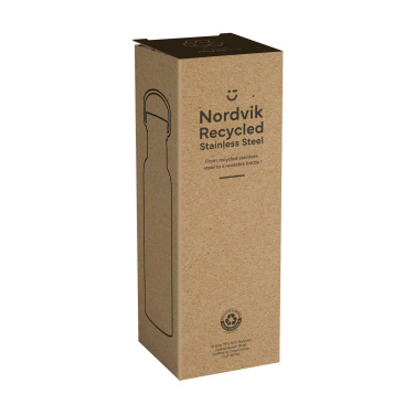 Logo trade mainoslahjat tuotekuva: Nordvik RCS Recycled Steel 500 ml juomapullo