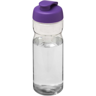Logo trade liikelahjat mainoslahjat kuva: H2O Active® Eco Base 650 ml -urheilujuomapullo läppäkannella