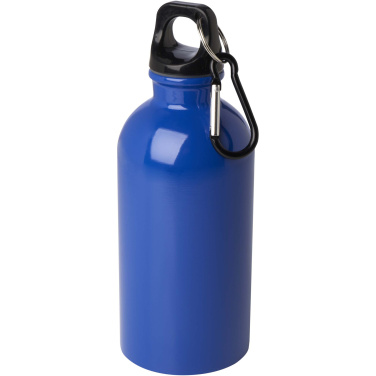 Logo trade liikelahja kuva: Oregon 400 ml:n RCS-sertifioitu, yksiseinämäinen, ruostumattomasta teräksestä valmistettu vesipullo jousihaalla