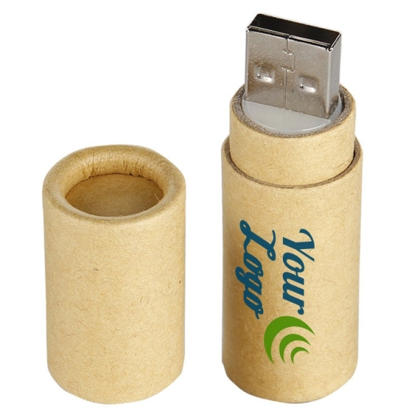 Logotrade liikelahja tuotekuva: Pahvista valmistettu USB-tikku
