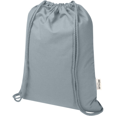 Logotrade liikelahjat mainoslahjat tuotekuva: Oregon Blend 140 g/m²:n GRS-kierrätetty kiristysnauhakassi, 5 litraa