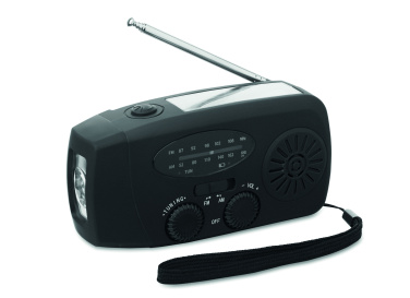 Logo trade mainoslahjat ja liikelahjat kuva: Radio LED-taskulampulla