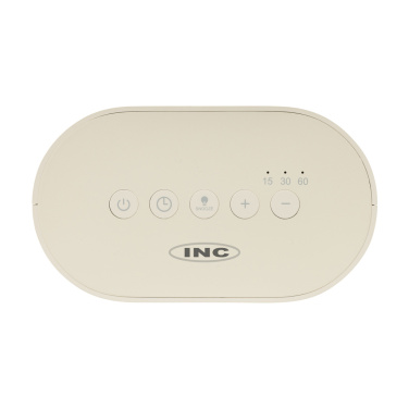 Logo trade mainostuote kuva: LumaRise RCS -herätyskello, valkoinen kohina, kierrätysmuovi