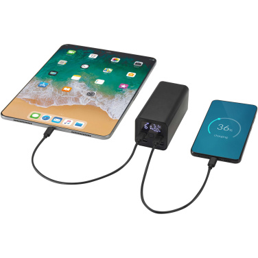 Logo trade mainoslahjat tuotekuva: Acamar 20 000 mAh:n ja 70 W:n kannettavan tietokoneen varavirtalähde kierrätetystä alumiinista